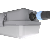 Éclairage LED Tri-proof à capteur micro-ondes 4FT 36W, éclairage commercial enveloppant pour supermarché, IP66, garantie 5 ans, CE SAA RoHS