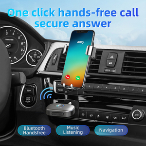 BT 5.3 Transmitter AUX Blue Tooth <strong>Receiver</strong> <strong>2</strong> <strong>in</strong> <strong>1</strong> 3.5mm Auto <strong>Audio</strong> Adapter Car Kit Universal Mp3 Silver Wireless Adapter for Car - Product Image 3