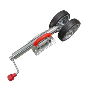 Cric de remorque robuste de 1500 lb avec roues en caoutchouc massif pivotantes de 8 pouces, support de stabilisation <span class=keywords><strong>pour</strong></span> camping-car, bateau, remorque, <span class=keywords><strong>caravane</strong></span> - Product Image 6