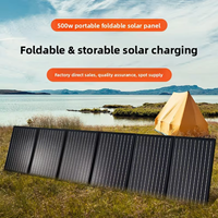 Panneau solaire pliable 500W 18V, module de charge PV portable pour stations d'alimentation extérieures, fabriqué en Chine