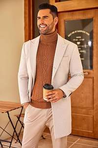 <span class=keywords><strong>Pull</strong></span> en tricot à <span class=keywords><strong>col</strong></span> <span class=keywords><strong>roulé</strong></span> pour hommes automne et hiver chaud rétro tissé Texture mode mince haute qualité <span class=keywords><strong>pull</strong></span> décontracté <span class=keywords><strong>pull</strong></span> - Product Image 3