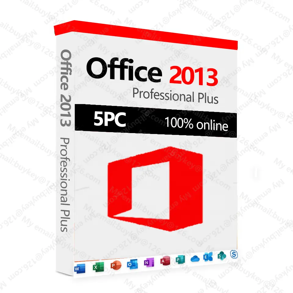 Online activation ms Office 2013 Professional Plus for 5PC 100% Online Activation Key Office 2013 Pro Plus Digital License key