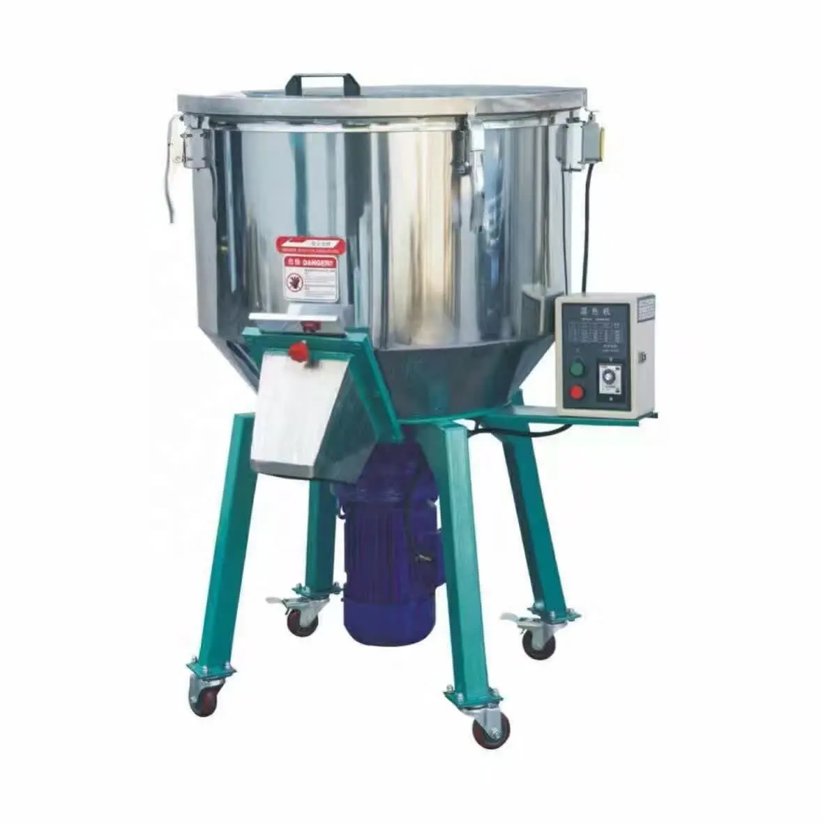 Jiajiali thương hiệu 500kg dọc Mixer ABS nhựa hạt PE tự động hút ẩm khô động cơ thép không gỉ lớp sử dụng