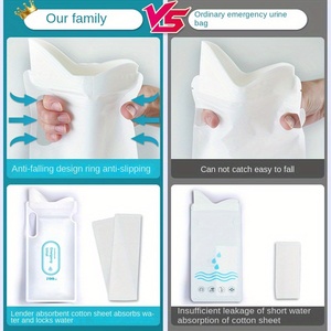 Men and Women Outdoor Portable Custom Disposable Traffic Jam Emergency Pee Toilet Car Urinal <strong>Collecting</strong> <strong>Urine</strong> <strong>Bag</strong> - Product Image 3