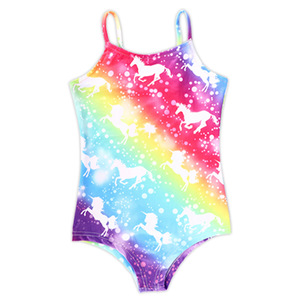Traje de baño de una pieza para niñas, diseño de sirena, UPF 30, spandex, poliéster, primavera 2024, ropa de baño para niños - Product Image 5