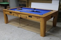 Table de réunion et de jeu avec billard et tennis de table