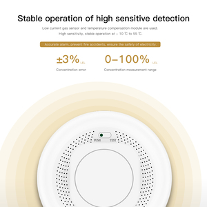 <span class=keywords><strong>Détecteur</strong></span> <span class=keywords><strong>de</strong></span> <span class=keywords><strong>fumée</strong></span> et alarme incendie intelligent Tuya <span class=keywords><strong>ZigBee</strong></span>, capteur <span class=keywords><strong>de</strong></span> sécurité sans fil pour cuisine, en plastique, origine Guangdong - Product Image 2