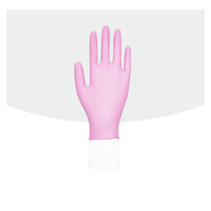 Gants jetables en nitrile M3.5g sans poudre, sans <span class=keywords><strong>latex</strong></span> rose texturé du bout des doigts pour le nettoyage de la maison du restaurant, <span class=keywords><strong>contact</strong></span> <span class=keywords><strong>alimentaire</strong></span> - Product Image 1