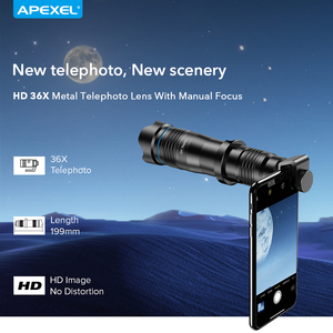Lentilles de télescope mobile HD optiques puissantes boîtier en alliage d'aluminium <span class=keywords><strong>APEXEL</strong></span> <span class=keywords><strong>36X</strong></span> téléobjectif pour Smartphones - Product Image 2