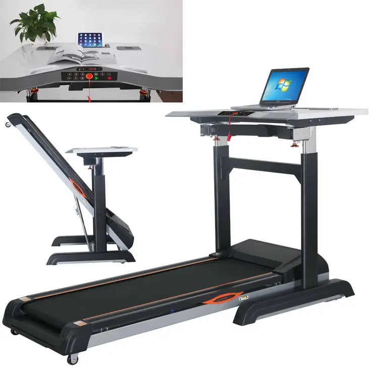 GS-650D-A New Design Indoor Front Desk Design Motorized Treadmill Desk exercise bike treadmill