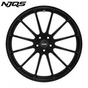 Cerchi Forgiati NJQS Personalizzati 17-24 Pollici Nero Opaco 5x112 per <span class=keywords><strong>Auto</strong></span> Passeggeri - Product Image 5
