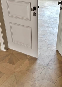 Instalación de bloqueo de clic para suelo de parquet de roble crema francés Versailles de gama alta de estilo moderno para dormitorios - Product Image 5