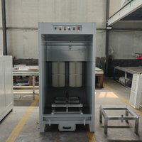 Cabine de pulvérisation industrielle compacte pour revêtement en poudre, avec récupération des oversprays, pour le prototypage