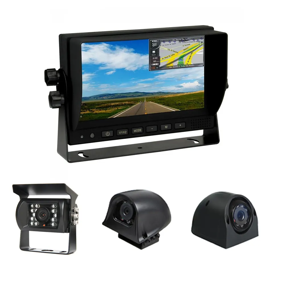 Auto Monitor Dak Tv Usb Led Display Hoofdsteun 7Inch Multifunctionele Lcd Meerdere Achteruitrijcamera Auto Monitor//