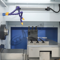 Tour CNC CK0640 à banc plat avec guides linéaires, petite machine de tournage de métaux pour le traitement des barres
