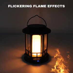 Năng lượng mặt trời ngoài trời di động LED Lều đèn <span class=keywords><strong>USB</strong></span> Pilot Đèn Cắm Trại ánh sáng năng lượng mặt trời có thể sạc lại cổ điển cắm trại đèn lồng với móc - Product Image 5