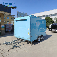 Onlywe Mobile Imbisswagen Perfekt für Snacks, Burger, Hotdogs, Straßenverkauf und Veranstaltungen Voll Ausgestattet Versand Möglich