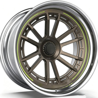 Nouvelles jantes forgées Rucci 2 pièces à déport profond 18-23 pouces 5x112 114.3 compatibles avec les voitures particulières Accord