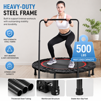 Nouveau design 2026 : Mini trampoline de gymnastique d'intérieur avec poignée en mousse pour l'entraînement physique à domicile
