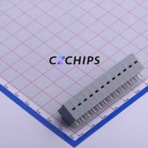 KF211R-5.0-12P Spring Terminal Block Bent Lead Through Hole,P=5mm Connector 5mm 12P 12 15A - Product Image 2