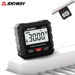 SNDWAY SW-101A Medidor de Ángulos Digital, Herramienta de Medición de Ángulos, Transportador con Imán - Product Image 3