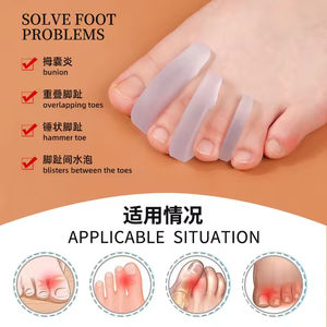 TP004 Sol dalam pemisah <span class=keywords><strong>Yoga</strong></span> dan pelurus Gel peregang jari kaki & pemisah jari kaki tumpang tindih pemisah jari kaki untuk wanita - Product Image 2