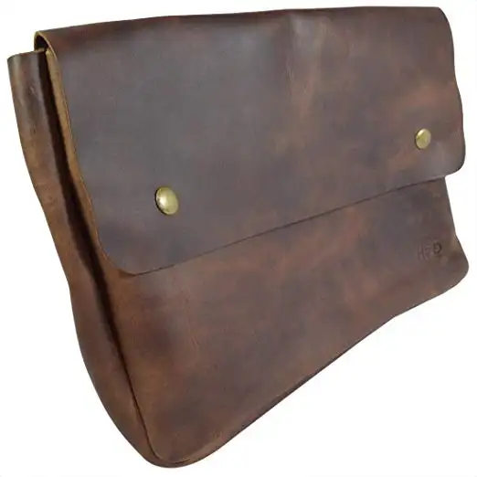 Vintage Leather Folder Giữ Tài Liệu/Trường Hợp Tập Tin/Tài Liệu Danh Mục Đầu Tư, Văn Phòng & Công Việc