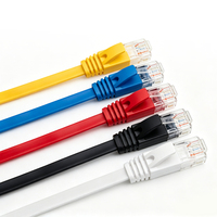 Câble Patch Plat Cat6 Cat6a, UTP FTP SFTP Blindé, CE RoHS ISO9001, pour AP, CCTV, Stands d'Exposition et Événements Extérieurs