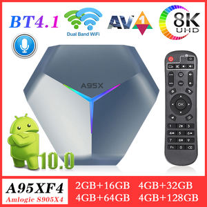 Em Smart TV Android 10.0 A95XF4 Box AV1 Display 4G128G Compatible con BT4.1 Amlogic S905X4 8K UHD - Product Image 2