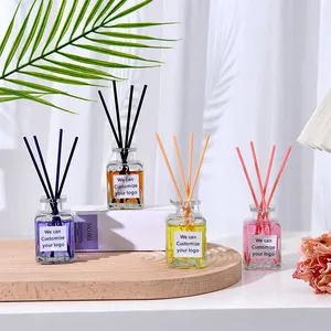 Op Maat Gemaakte Huisgeur Parfum Aroma Reed Diffuser De Senteur Met Rotan Sticks Luchtverfrisser De Senteur