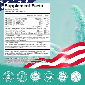 Gotas para Drenaje Linfático con Equinácea, Bayas de Saúco, Hierba de Cleavers, Bardana y Caléndula para Apoyo del Sistema Linfático, Limpieza y Desintoxicación del Hígado - Product Image 2
