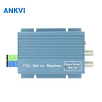 Nodo Óptico FTTH OR20 con WDM, 2 Puertos de Salida, AGC -3 a -12dBm, Alimentación de 5V CC, Carcasa de Aleación de Aluminio para Redes ONU FTTH FTTx CATV