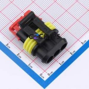 282087-1 Housing (Wire-to-Board / Wire-to-Wire) P=6mm Connector ( Jack Structure: 1x3P )( Pitch: 6mm )( Number of Rows: 1 ) - Product Image 1