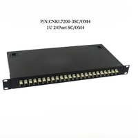 Boîtier de terminaison optique 19 pouces 24 ports SC monomode multimode pour rack, panneau de brassage de fibres optiques SC/UPC/APC/OM1/OM2/OM3/OM4