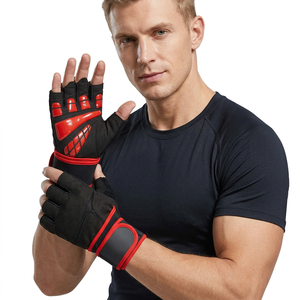 Gants de musculation en cuir antidérapants à demi-doigts, haute qualité, personnalisables (logo et couleur), pour sport et activités de plein air – Vente chaude - Product Image 1