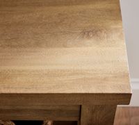Table de contrôle de porche en bois antique moderne RH - Meubles de bureau et d'étude personnalisables