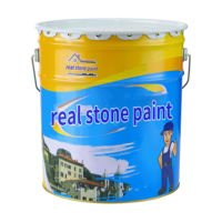Peinture de marbrure extérieure de longue durée du fabricant chinois acrylique liquide naturel véritable effet de pierre caractéristiques de peinture de revêtement