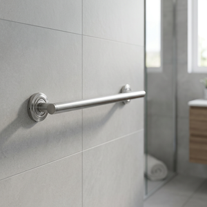 Barre de sécurité murale en acier inoxydable de 36 pouces, finition nickel brossé, design minimaliste, pour salle de bain, hôpital, cuisine, certifiée ADA - Product Image 1