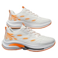 Chaussures de course pour hommes respirantes et excellentes pour le printemps, à lacets, avec empeigne en mesh léger, amortissantes, ultra-légères, décontractées, tendance, pour l'extérieur