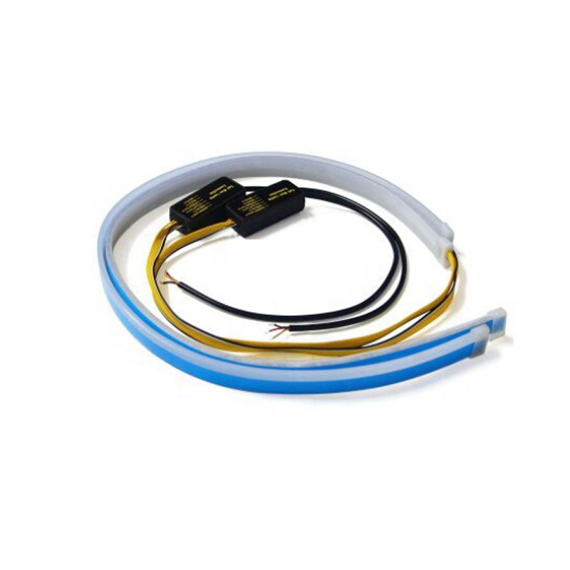 Универсальная гибкая светодиодная лента для дневных ходовых огней, 30 см, 45 см, 60 см