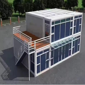 Hotel y Oficina Modular Prefabricado de 2 Pisos, Casa Móvil Desmontable con Acero Galvanizado para Uso como Pabellón de Seguridad - Product Image 2