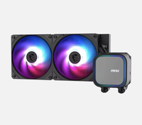 Enfriador de Procesador CORELIQUID A13 240, Refrigeración Líquida para CPU, Rodamiento de Fluido, RGB LED Gaming, LGA1700 LGA1851 AM5, 62.6 CFM