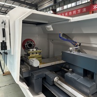 Machine de fraisage et de tournage CNC horizontale CK6165E à haute automatisation, programmation simplifiée, haute précision, robuste pour le contrôle