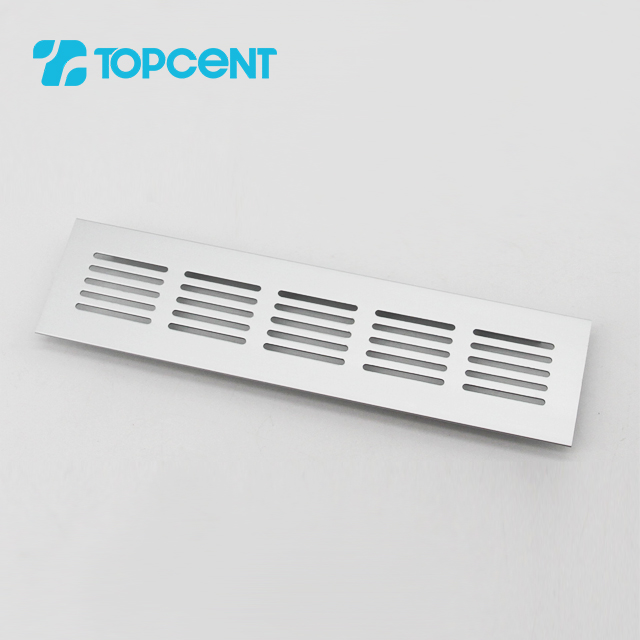 TOPCENT Accessories Aluminum Ventilation Air Vent Air Diffuser Grill Aluminium Louver Grill For Kitchen Cabinet