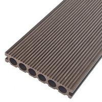 Plancher composite bois-plastique extérieur Bingjie, revêtement de sol bicolore gaufré WPC