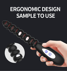 Perles anales Produits sexuels Vibrateur de prostate pour hommes Stimulateur électrique doux à main pour hommes et femmes Vibrateur de point G Orgasme - Product Image 2