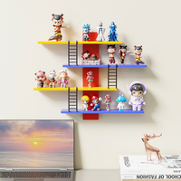DAYOOH Étagère murale de présentation pour boîtes mystères, support de rangement multicouche de haute qualité pour mini figurines d'anime en plastique