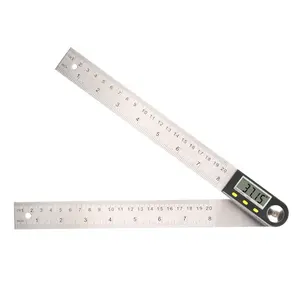 0-300mm 2 In 1 Large LCD Screen 8'' Plastic Digital Angle Finder Electronic Protractor Ultra Energy Efficient