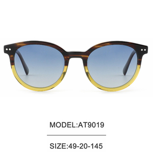 YIYI Retro Round Frame Bones <strong>Rice</strong> Studded Anti-Blue <strong>Light</strong> Men's and Women's Polarized Sunglasses - Product Image 6