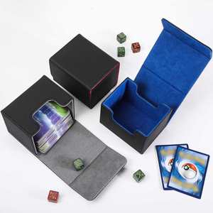 Cross-Insert 100+ <b>Card</b> Storage Box for Board Game Custom Logo Packaging Educational Paper Material Portable Deck Box - Product Image 1
